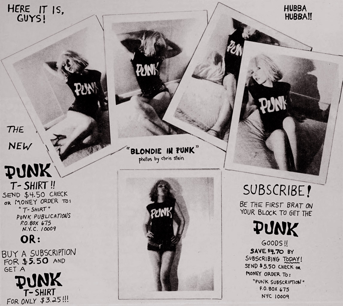 The band's first photographic publicity in Punk magazine.