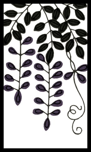 hanafuda card april wisteria plain junk kasu