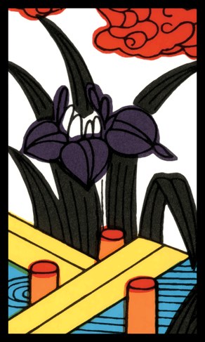 hanafuda card may iris animal tane eight plank bridge